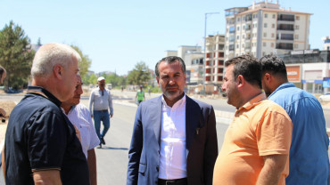 Başkan Şerifoğulları, Hazardağlı Kavşağı'nda İncelemede Bulundu