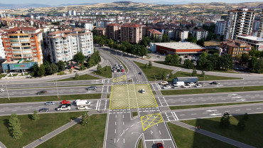 Hazardağlı Kavşağı'nda Çalışmalar İlerliyor