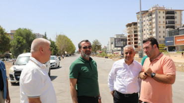 Başkan Şerifoğulları Hazardağlı Kavşağı'nda İncelemelerde Bulundu