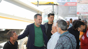 Saha İncelemelerini Sürdüren Başkan Şerifoğulları, Vatandaşlarla Bir Araya Geldi