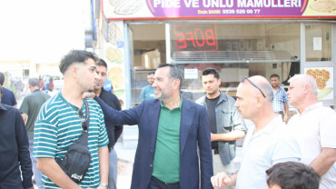 Saha İncelemelerini Sürdüren Başkan Şerifoğulları, Vatandaşlarla Bir Araya Geldi
