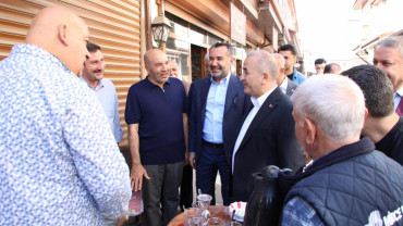 Vali Hatipoğlu ve Başkan Şerifoğulları, Esnaflarla Bir Araya Geldi