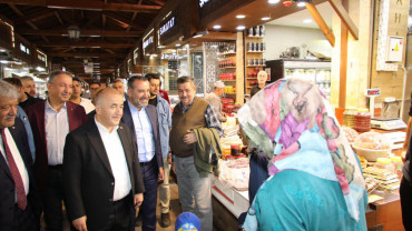 Vali Hatipoğlu ve Başkan Şerifoğulları, Esnaflarla Bir Araya Geldi