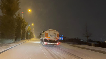 Elazığ Belediyesi Karla Mücadele Ekipleri Sahada