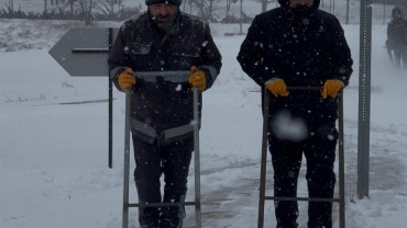 Elazığ Belediyesi Karla Mücadele Ekiplerinden Yoğun Mesai
