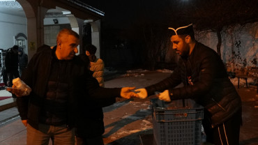 Tarihi Harput'ta Kar Temizliği