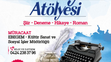 Elazığ Belediyesi'nin Edebiyat Atölyesi Başvuruları Başladı
