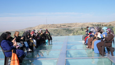 ESMEK'ten Harput Cam Seyir Terası'nda Örgü Etkinliği