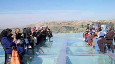 ESMEK'ten Harput Cam Seyir Terası'nda Örgü Etkinliği