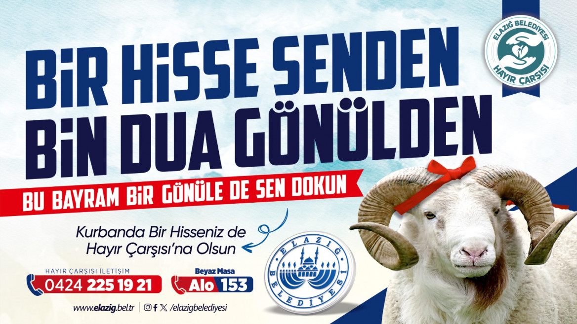 Hayır Çarşısı'na, Kurban Bağışı Çağrısı