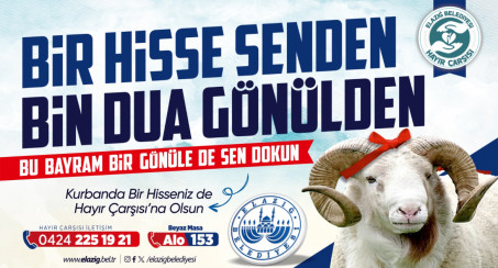 Hayır Çarşısı'na, Kurban Bağışı Çağrısı