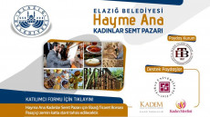 'Hayme Ana Kadınlar Semt Pazarı' İçin Başvurular Başladı