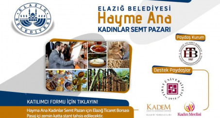 'Hayme Ana Kadınlar Semt Pazarı' İçin Başvurular Başladı