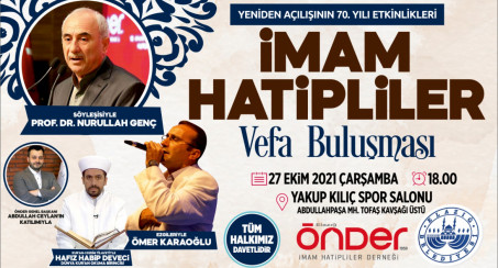 İmam Hatipliler Vefa Buluşmasına Davet