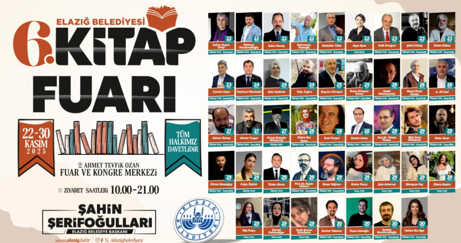 6. Kitap Fuarı’nda Şair ve Yazarlar Vatandaşlarla Buluşacak