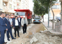 Başkan Şerifoğulları, Altyapı Çalışmalarını Yerinde İnceledi