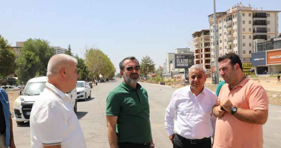 Başkan Şerifoğulları Hazardağlı Kavşağı’nda İncelemelerde Bulundu