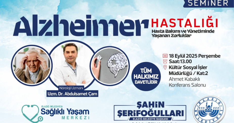 Elazığ Belediyesi’nden Alzheimer Hastalığı Bilgilendirme Semineri