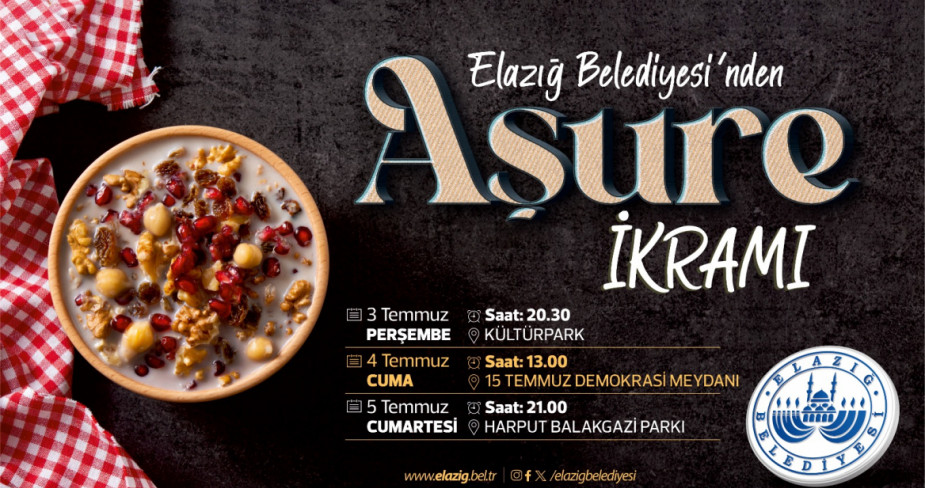 Elazığ Belediyesi’nden Muharrem Ayı Dolayısıyla Aşure İkramı