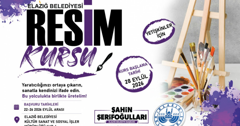 Elazığ Belediyesi’nden Ücretsiz Ney ve Resim Kursu