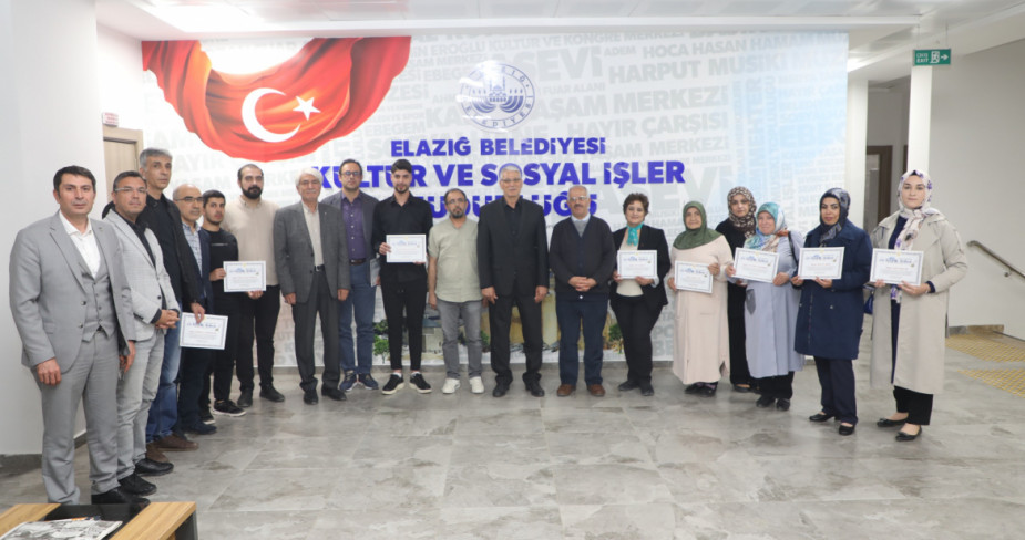 Elazığ Belediyesi Yazarlık Atölyesi’nde Sertifika Töreni