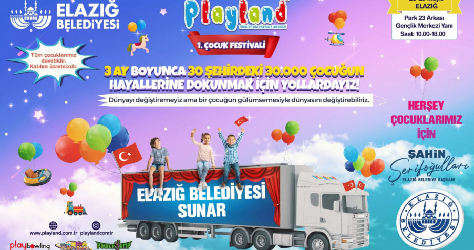 Elazığ’da 1. Çocuk Festivali Düzenleniyor