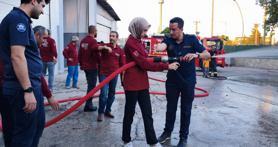 Elazığ İtfaiyesi’nden HARKUT’a Yönelik Yangın Eğitimi