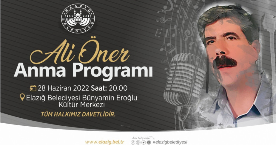 Mahalli Musikimizin Usta İsimlerinden Ali Öner’e Anma Programı Düzenlenecek