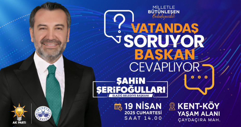 Vatandaş Soracak, Başkan Şerifoğulları Cevaplayacak