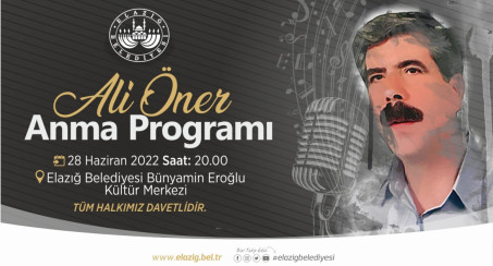 Mahalli Musikimizin Usta İsimlerinden Ali Öner'e Anma Programı Düzenlenecek