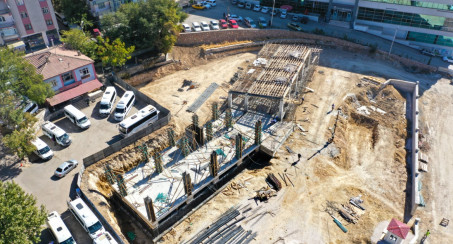 Mini Terminal Binası İnşaatı Yükseliyor