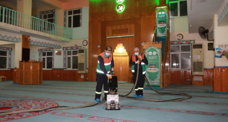 Miraç Kandili Öncesi Camilerde Geniş Kapsamlı Temizlik