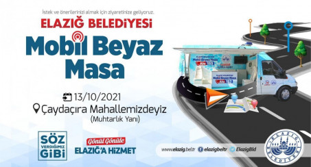 Mobil Beyaz Masa 13 Ekim Çarşamba Günü Çaydaçıra'da