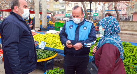 Pazarcı Esnafı ve Vatandaşlara HES Kodu Denetimi
