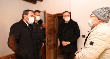 Başkan Şerifoğulları Sağır Müftü Konağı'nda İncelemelerde Bulundu