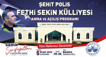 Şehit Fethi Sekin Külliyesi Açılıyor