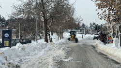Tarihi Harput'ta Kar Temizliği