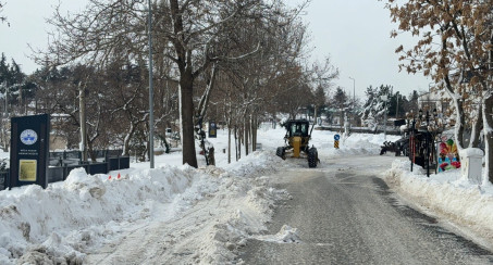 Tarihi Harput'ta Kar Temizliği