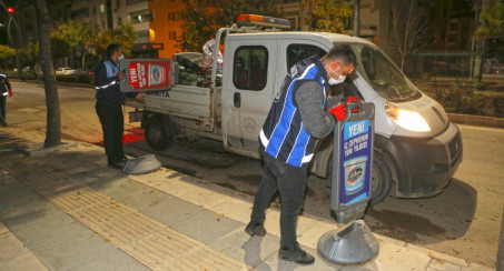 Zabıtan Yol Kaldırım İşgali Yapan İşletmelere Yaptırım