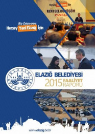 Elazığ Belediyesi 2015 Mali Yılı Faaliyet Raporu